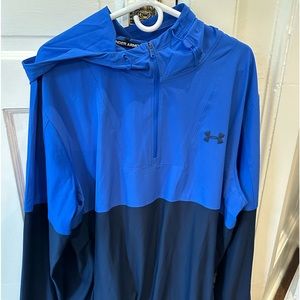 Under Armour Blue Wind Breaker 1/4 zip XXL